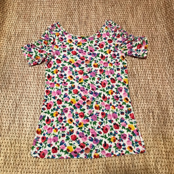 Anthropologie Tops - Anthropologie Multicolor Roses Top Size S